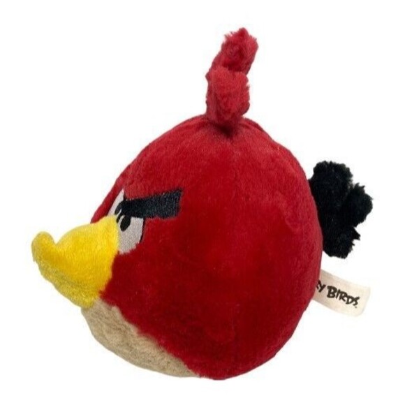 Angry Birds Red Plush Ball Commonwealth Stuffed Toy Round Soft Game Character - Picture 7 of 7